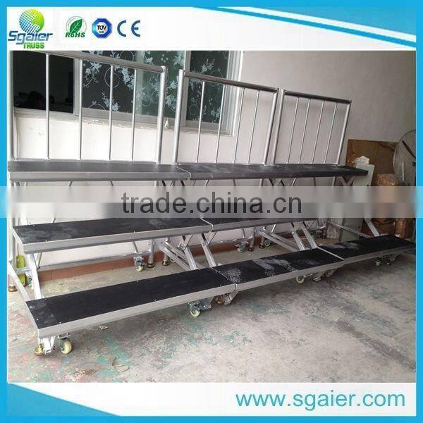 Folding stage Aluminium choir risers, Chorus Platform