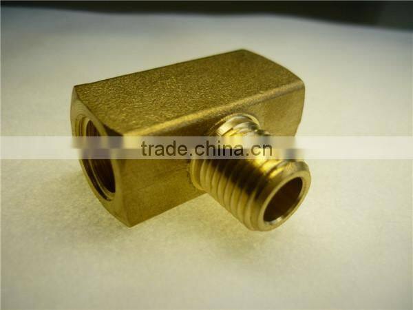 NPT, BSP pneumatic brass t-type fiitting,t type forged fitting ,t type fitting