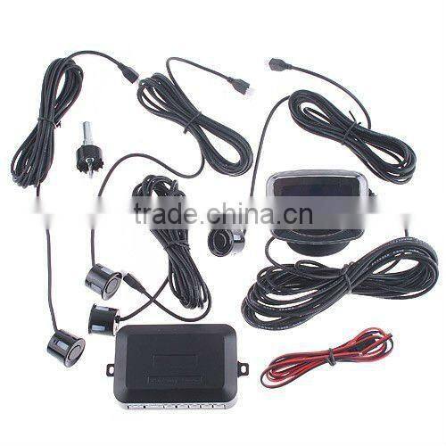 Car LCD Parking Reverse Backup Radar With 4 Sensors
