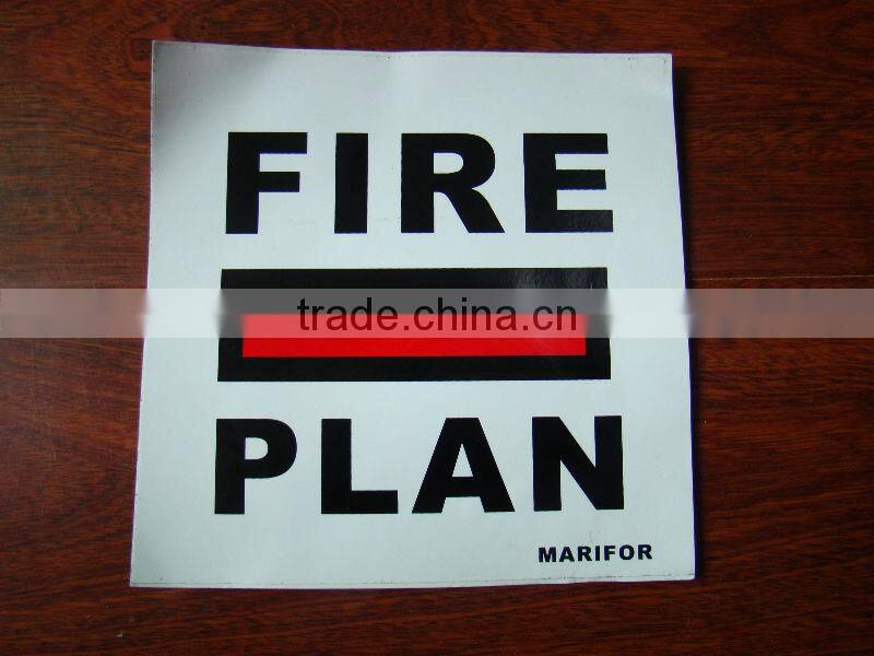 pvc warning sign label
