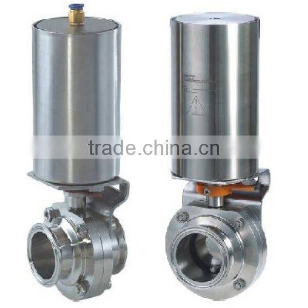 ISO Certified Factory Direct Sale Stainless Steel Sanitary Butterfly Valves