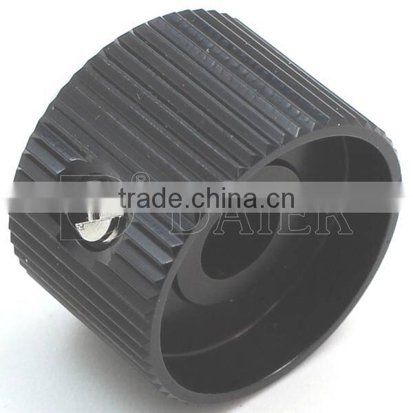 white index knurled aluminium knob, potentiometer knob, rotary switch knob