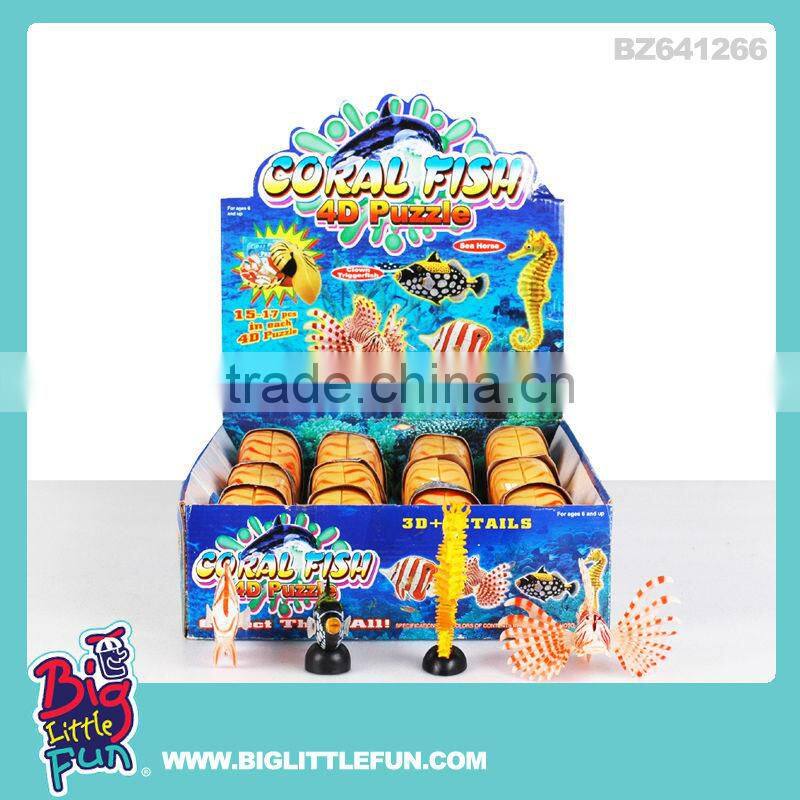 KIDS ASSEMBLY MARINE LIFE SHARK TOY 3D MAGIC PUZZLE