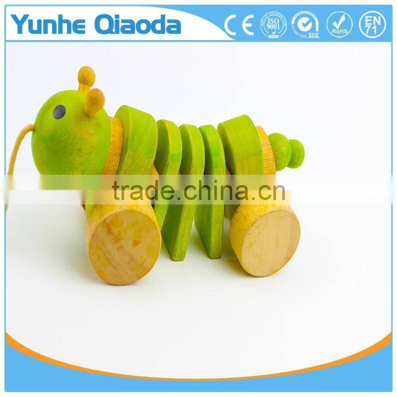 Pull Along insect Wooden Toy wiggles as you pull they make a clicking sound and make a fun baby