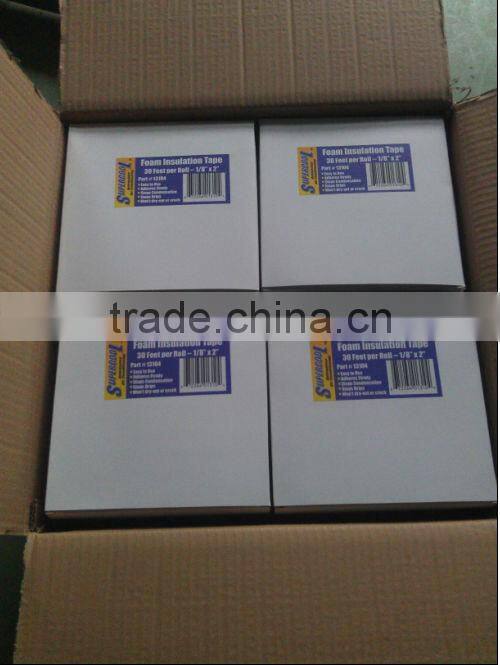 Single Side strong adhesive Rubber Insulation Foam Tape