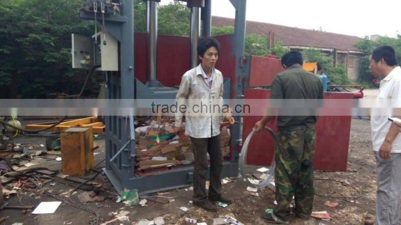 DA-100T Vertical hydraulic semi-automatic waste paper baler