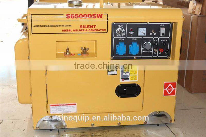 5.5 KVA Single-phase Electric start Silent-type Diesel Welder Generator