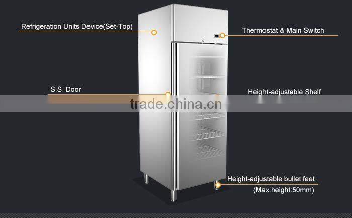 Commercial Restaurant Stainless Steel Mini Freezer/Single Door Freezer/Compact Freezer