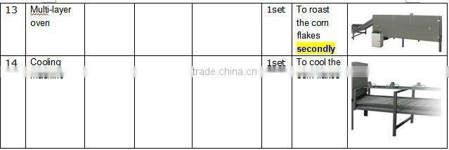 corn flakes making machine&puffed corn machine/corn extruder machine/food production equipment