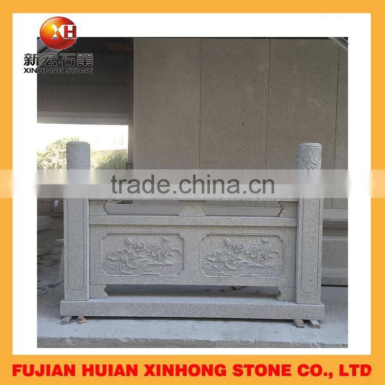 High quality white stone balustrades and handrails