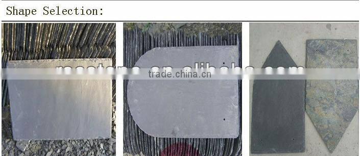 Rough slate plate tile