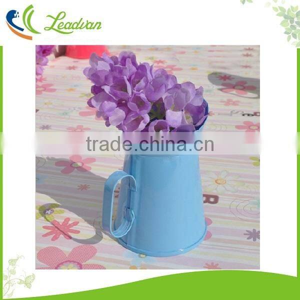 Cheap table centerpiece decorative metal plant pots indoor