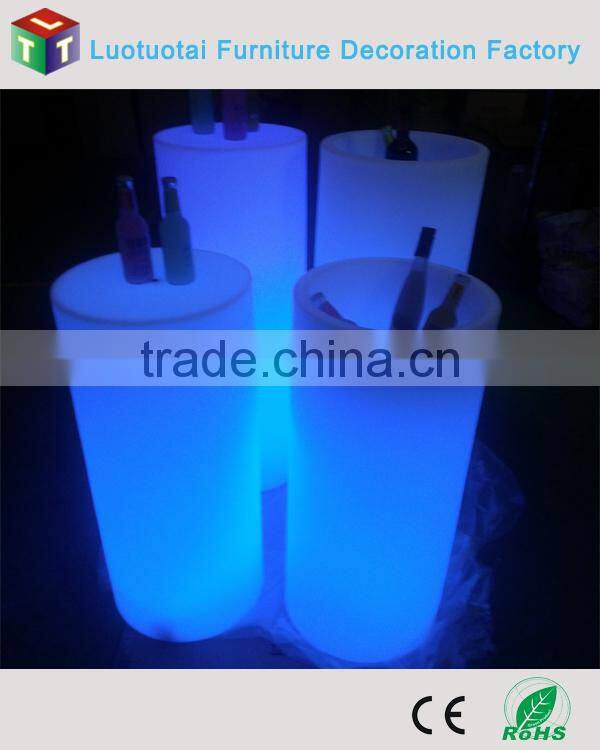 RGBW color change illuminated High top led ice bucket