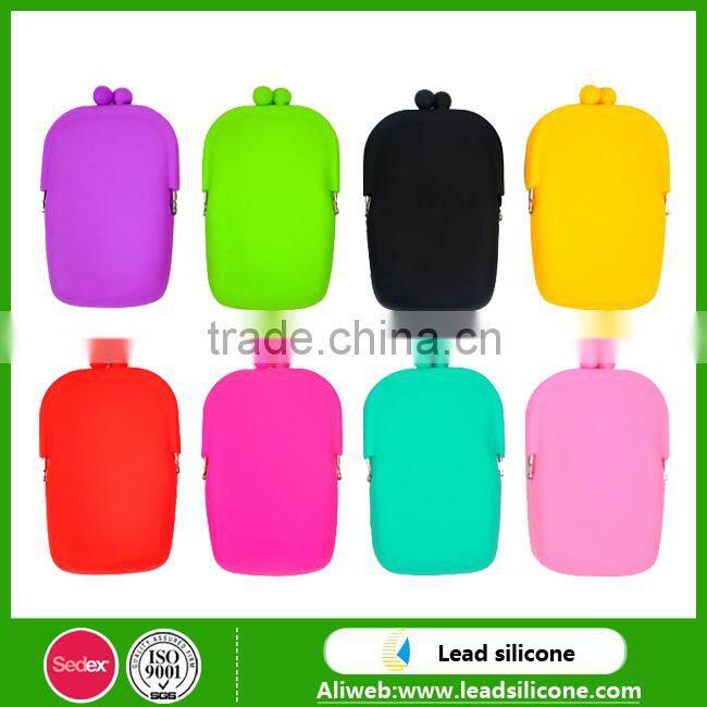 Candy Color Silicone Coin Purse, Silicone Pen Bag,Cosmetic Bags