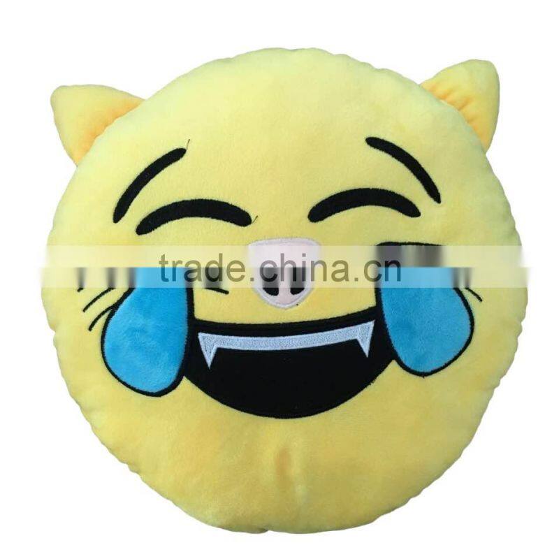 Custom Made Stuffed cartoon plush emoji pillow