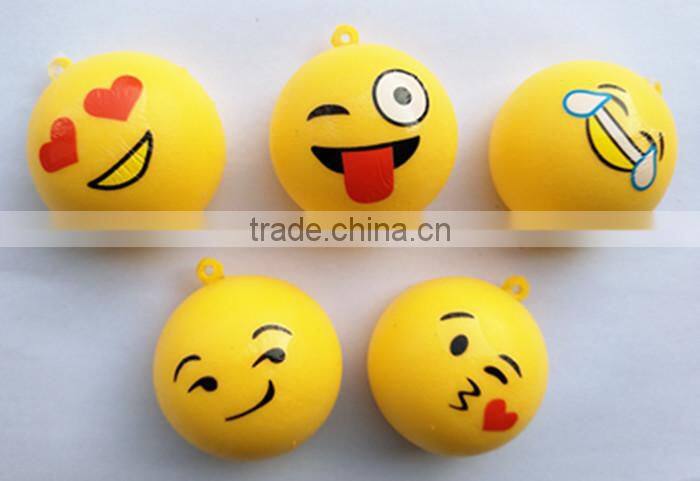 2017 new design PU funny emoji face toy emoji gift squishy
