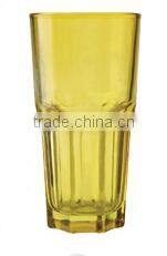 Wholesale drinking water glass with spray colors