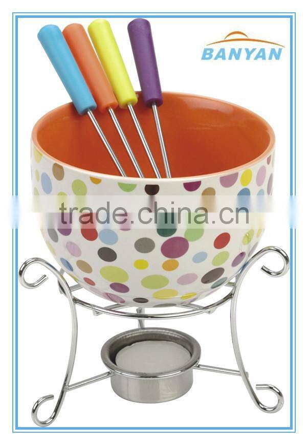 mini fondue set, stainless steel fondue set, ceramic fondue set, cheese fondue set,