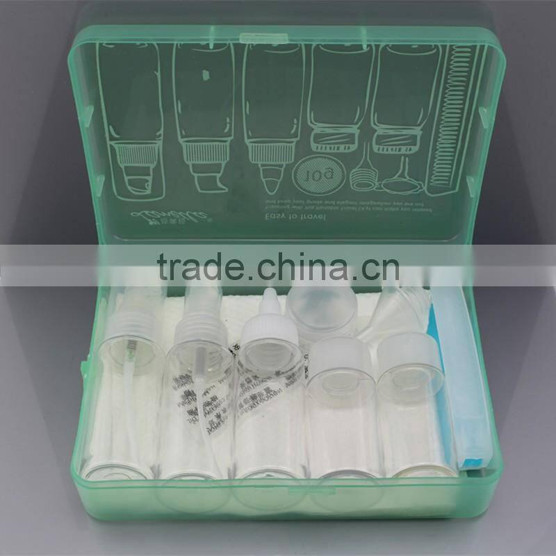 9 pieces plastic bottle travel bottle set plastic canister sets