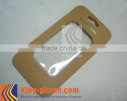 Kraft paper packing boxes with display plastic tray for phone case, gift paper boxes