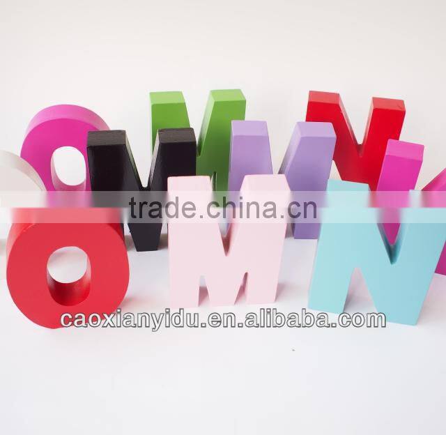 Large Wooden Letter12*9*2.5CM size in Stock Wood Alphabet Letters