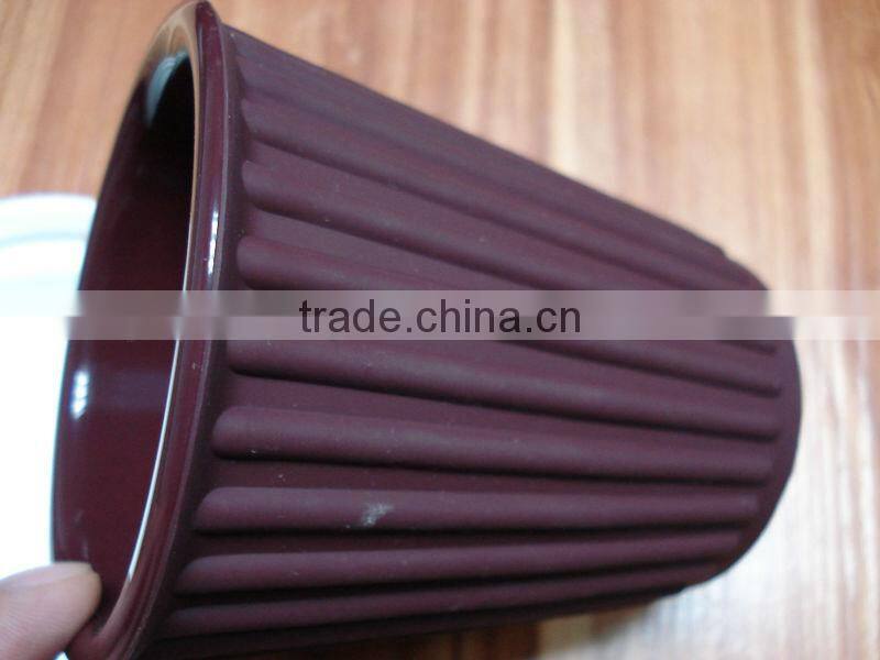 2014 hot sale candy color silicone mug/silicone cup