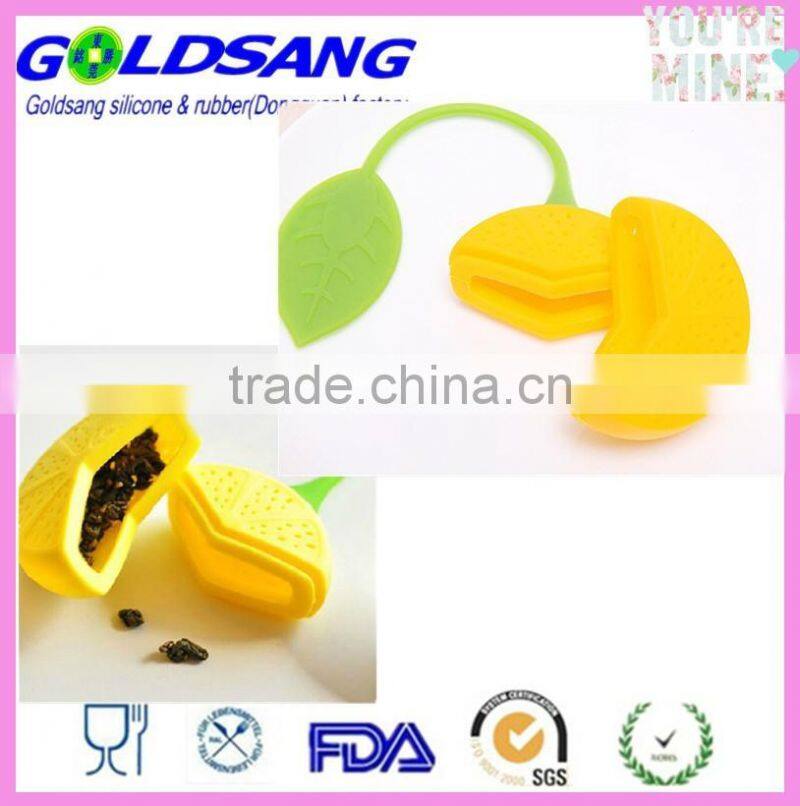Lovely Drinker Teapot Herb Organge Shape Tea Strainer Filter Bag Lemon