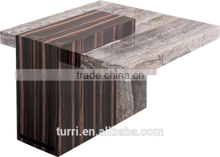 Antique Travertine end table,Living room end table