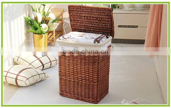Beautiful rattan wicker Laundry basket with lids & large storage basket