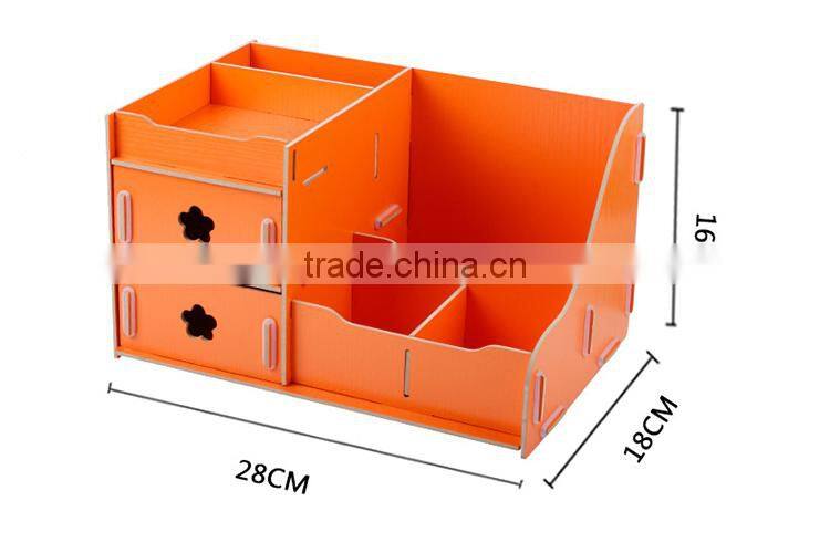 DIY Home Desk Double Drawer Cosmetic Organizer