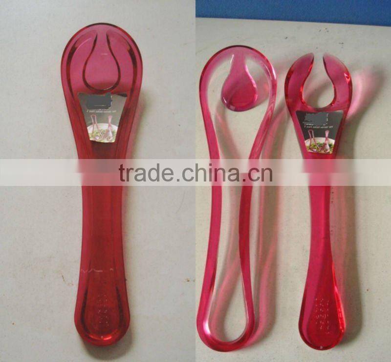 fork and spoon set for salad,plastic tableware