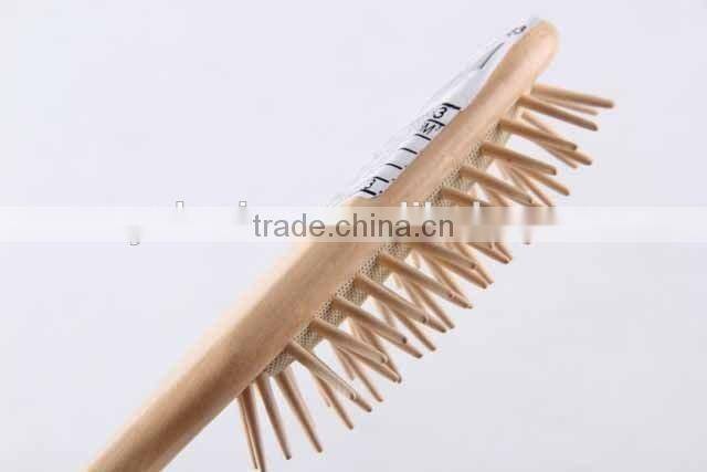 64 holes wooden message/comb hair brush