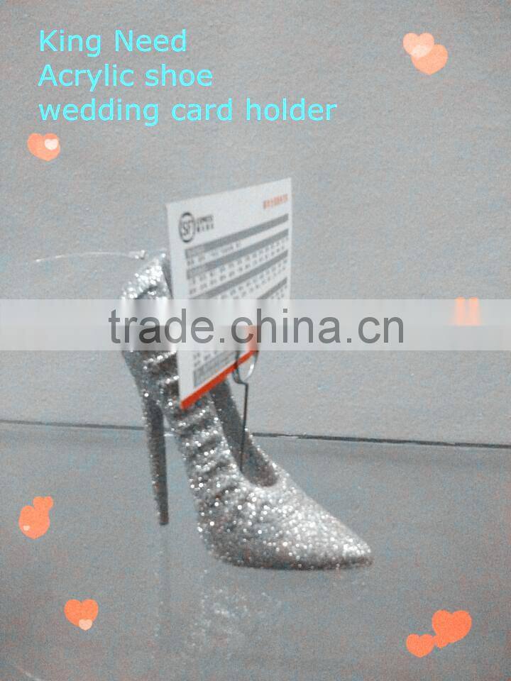 Guangdong plastic acrylic shoe wedding card holder