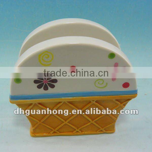 2012 hot sales ceramic funny tissue box