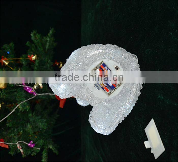 Battery operated led light acrylic snowman christmas gift