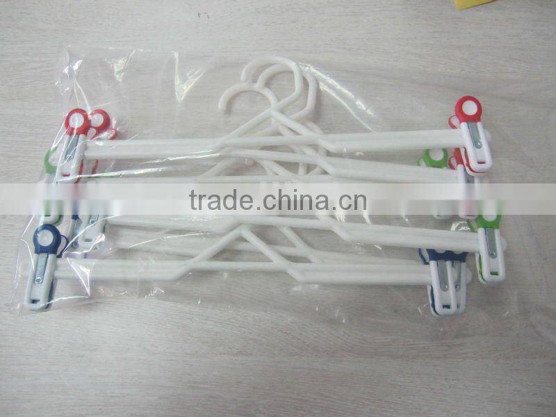 plastic clothes hanger with hook