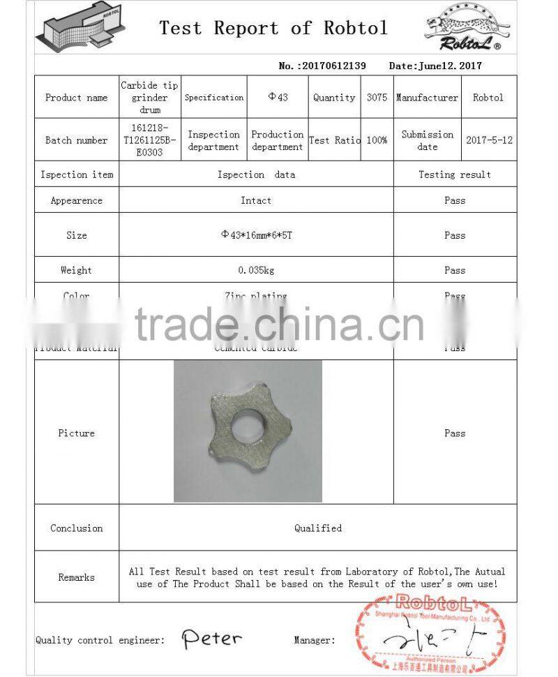 5T Scarifier cutter concrete tungsten carbide tip grinder drum complete assembly