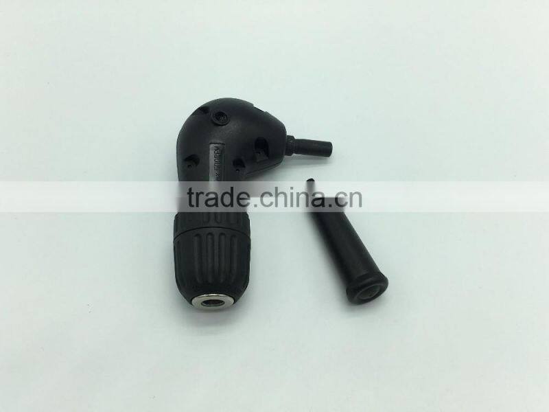 Right angle drill adaptor with keyed chuck