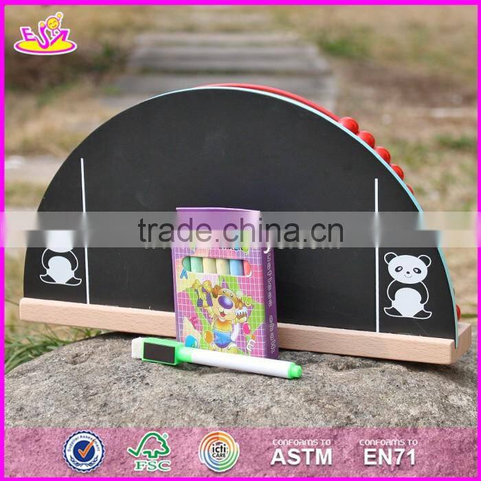 2017 New design 2 sided toddlers educational wooden math toys with drawing board W12A019