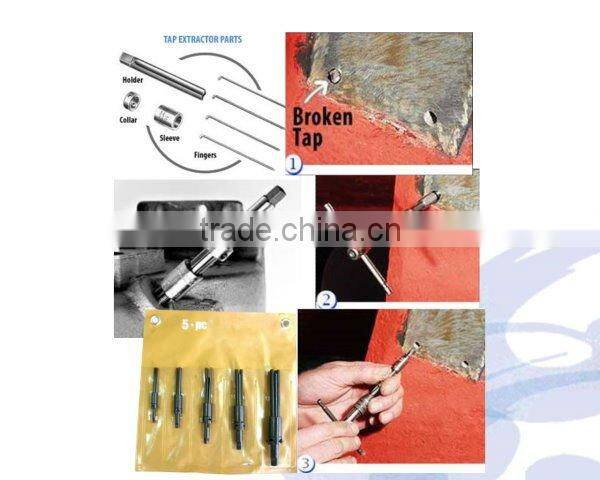 5PC Broken Nail Screw Remover Tap Extractor Effort Save Tool Set