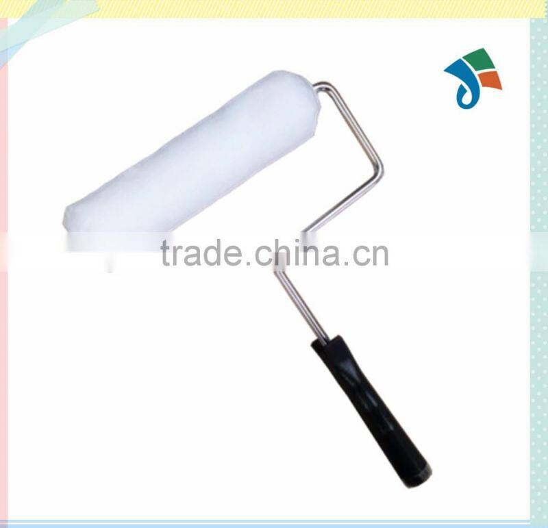 US cage style chrome plated 9'' inch paint roller with green handle,3/8 pile height, polyester material medium quality sleeve