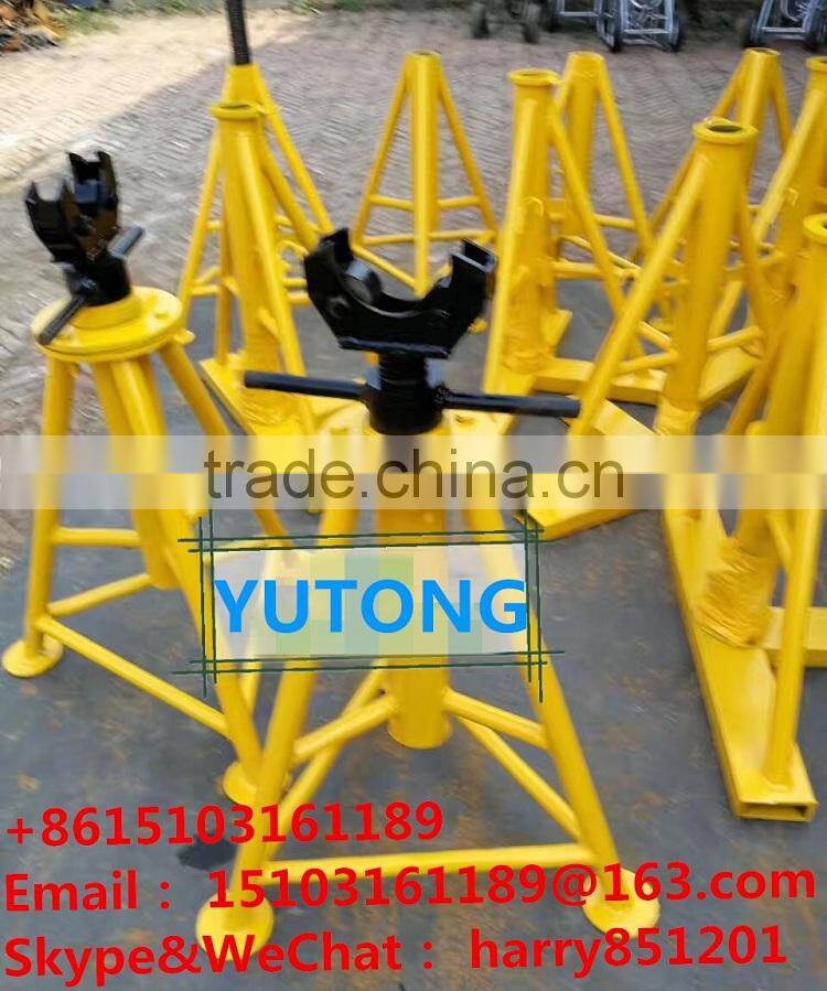 3T Manual cable drum stand YTH-03T, Fibger cable drum jack made in china