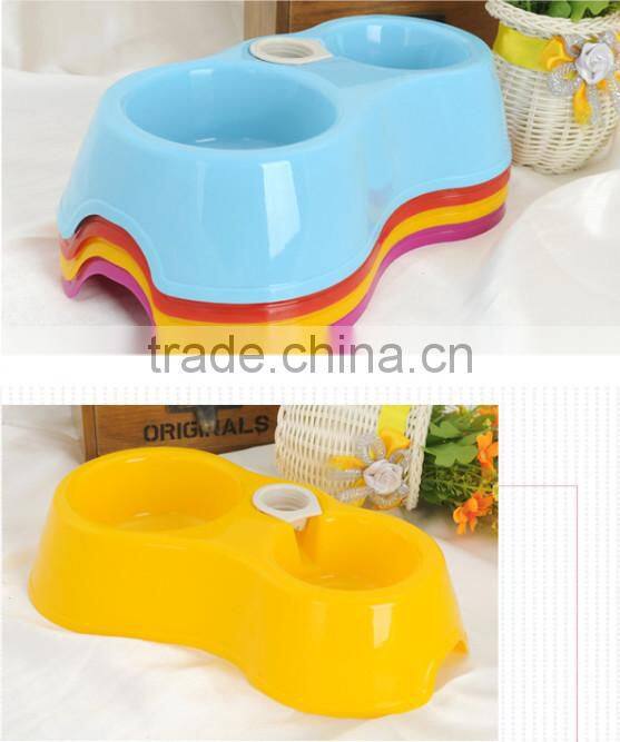 make custom plastic automatic double dog bowl / Skid Stop Basic Pet Bowl/AUTOMATIC pet dog platic bowl
