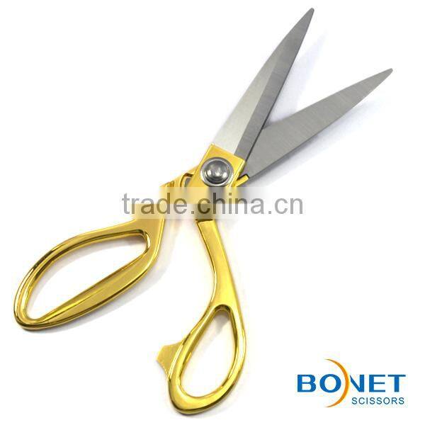 S13002G/B/C/S 9-1/2" 4 colors superior quality ice tempered stainless steel blade zinc-alloy handle tailor fabric scissors
