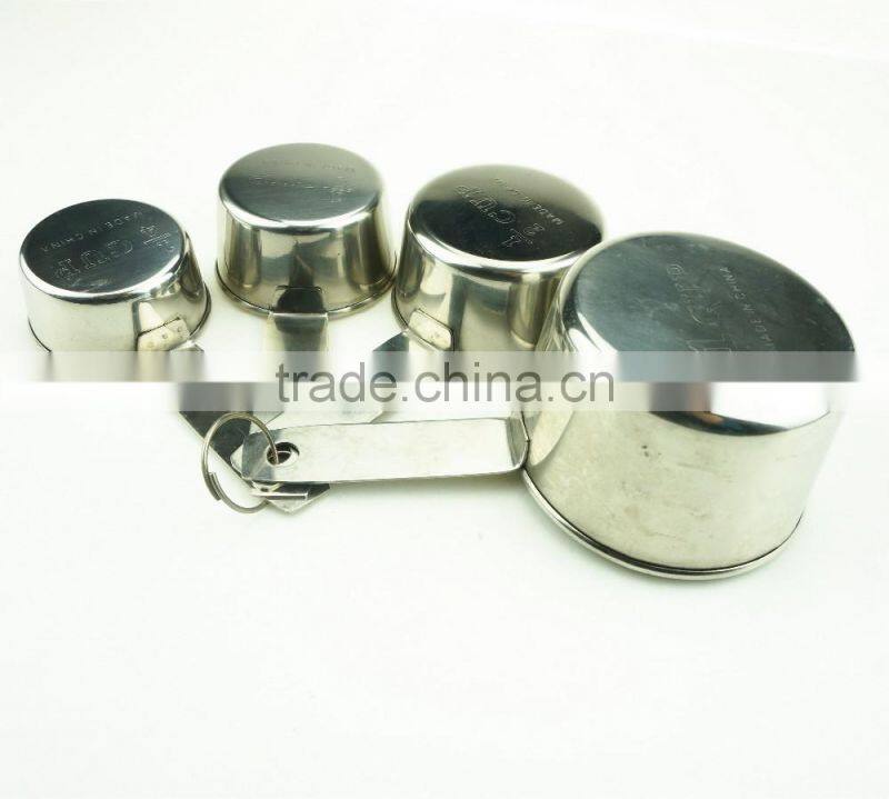 42137 4pcs Stainless Steel Nesting Measuring Cups and Spoons Set