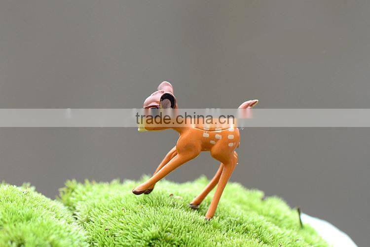 Mini CUTE fashional Resin decoration, Mini Bambi micro landscape more meat landscape gardening DIY furnishing articles