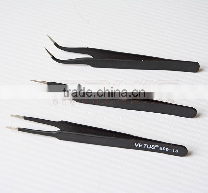 CN061B fine tip / super fine tip / flat and round tip curved tweezer