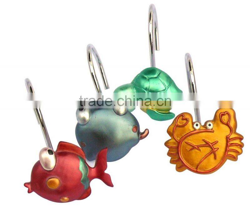 Resin shower hooks hooks