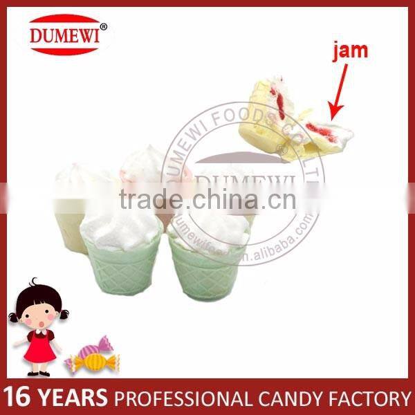 Ice Cream Shape Center Filled Marshmallow Candy