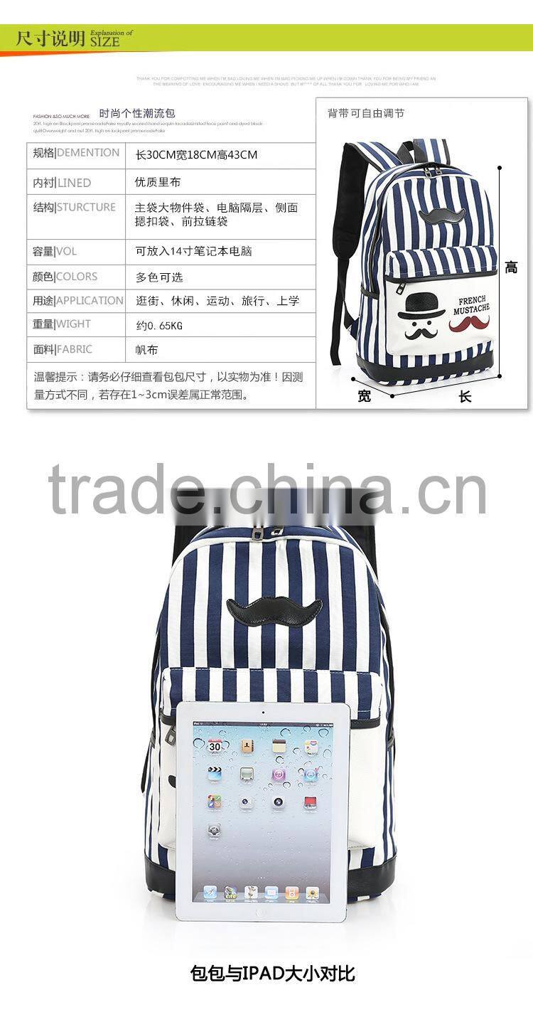 2015 hot style vintage canvas backpack